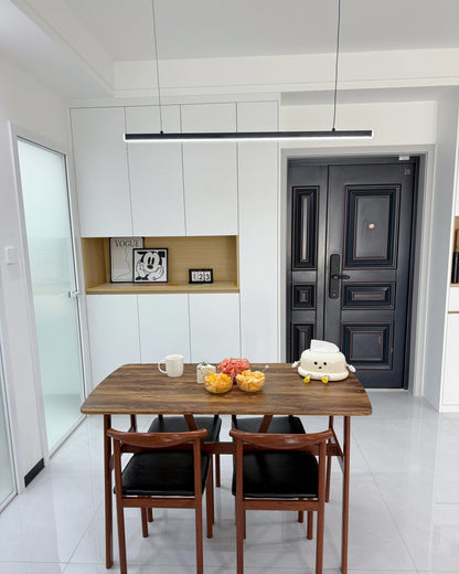 Sleek Metal Kitchen Island LED Pendant Light
