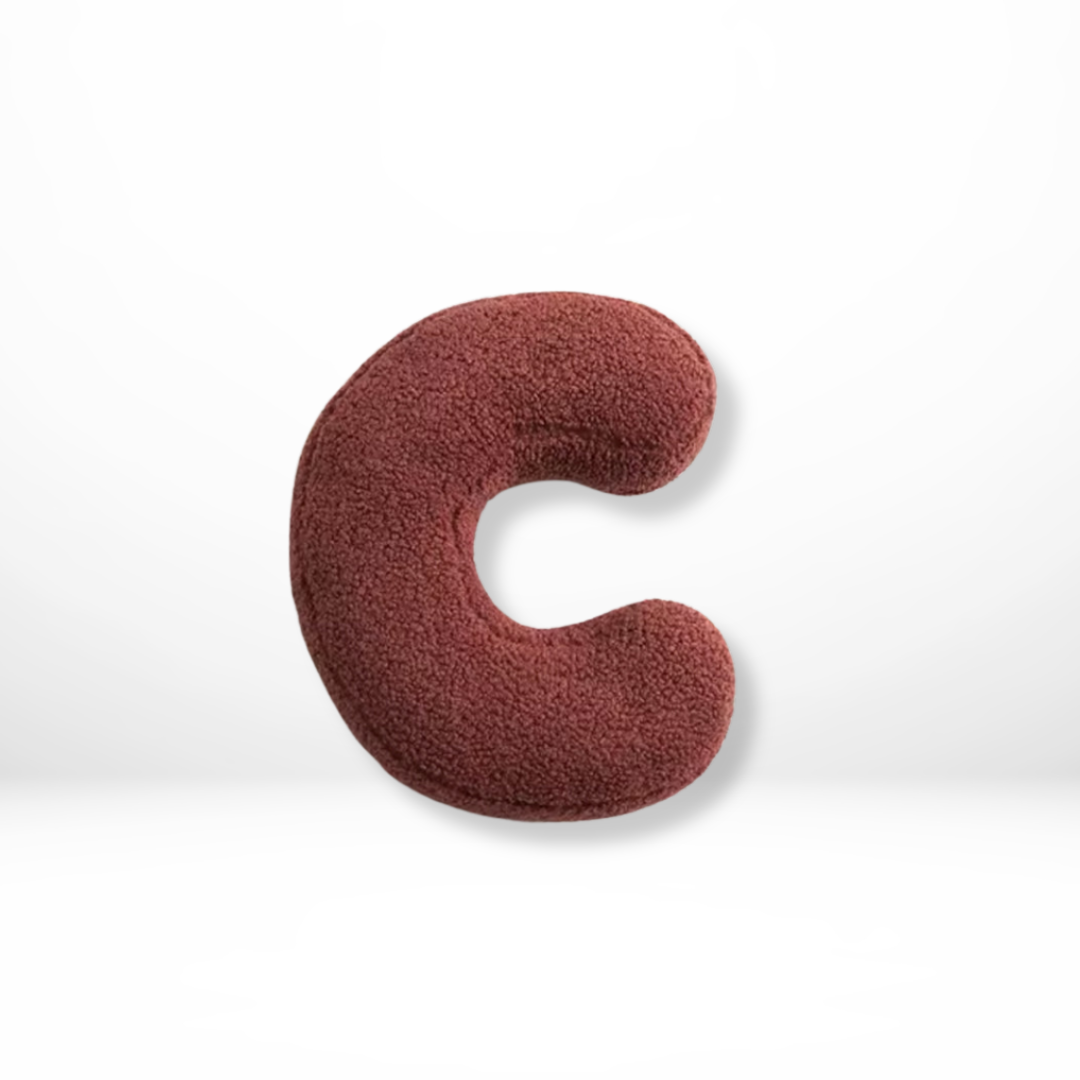 Plush Alphabet Letter Pillow With Soft Velvet Cover