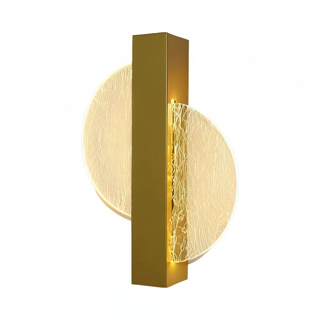 Contemporary LED Wall Light – Sleek Glass Bedroom Sconce