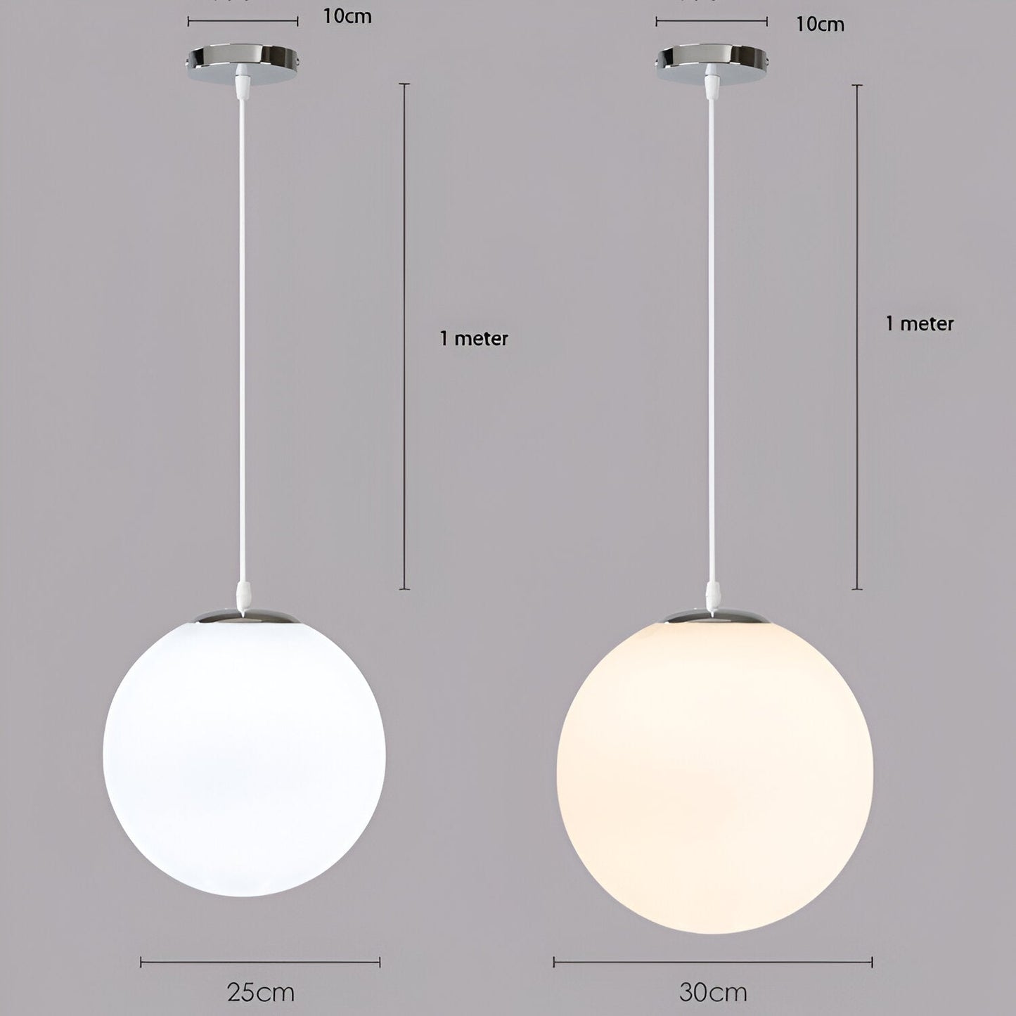 Simple Glass Pendant Ceiling Light Fixture