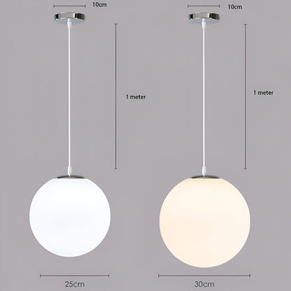Simple Glass Pendant Ceiling Light Fixture