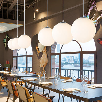 Simple Glass Pendant Ceiling Light Fixture