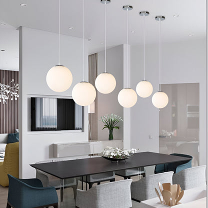 Simple Glass Pendant Ceiling Light Fixture