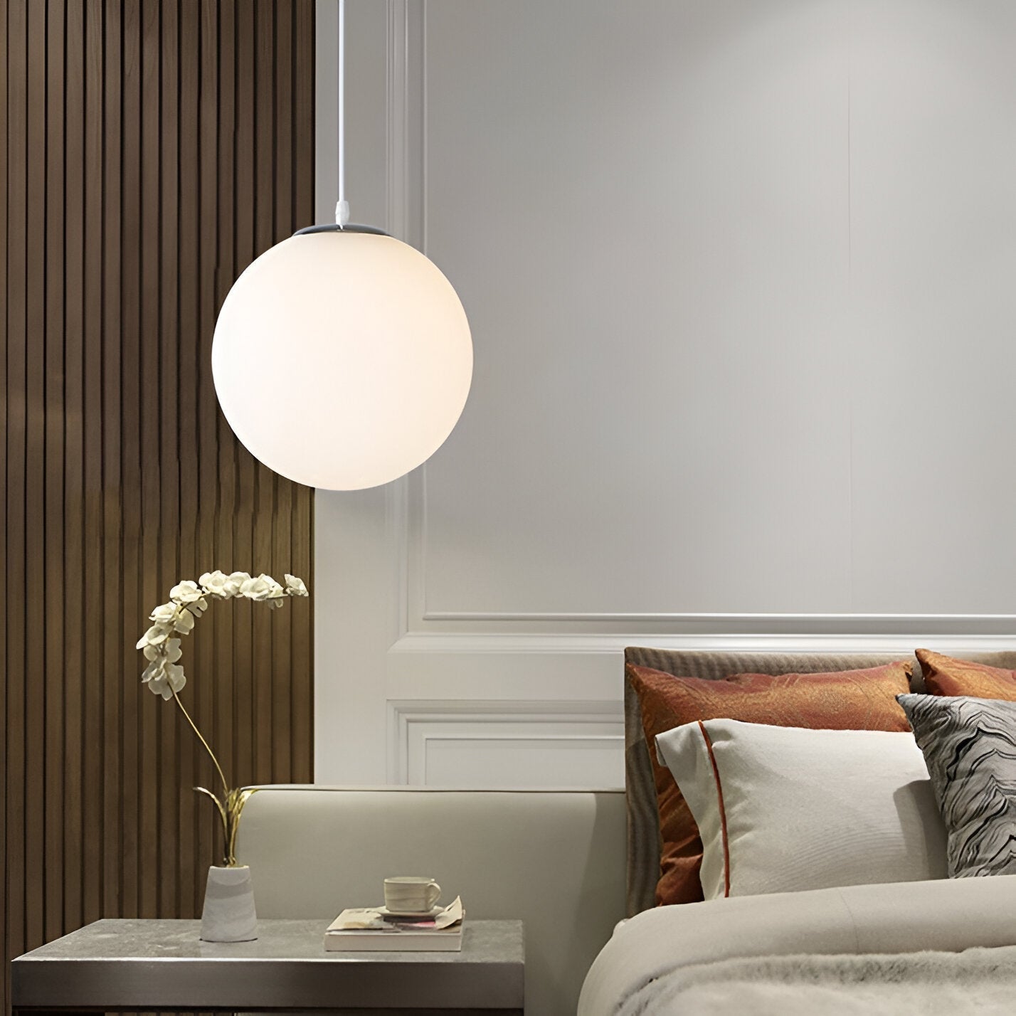 Simple Glass Pendant Ceiling Light Fixture