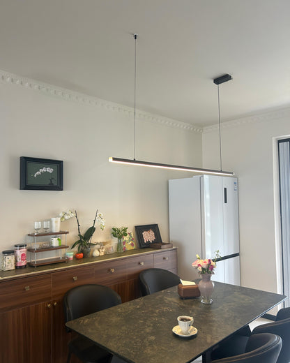 Sleek Metal Kitchen Island LED Pendant Light