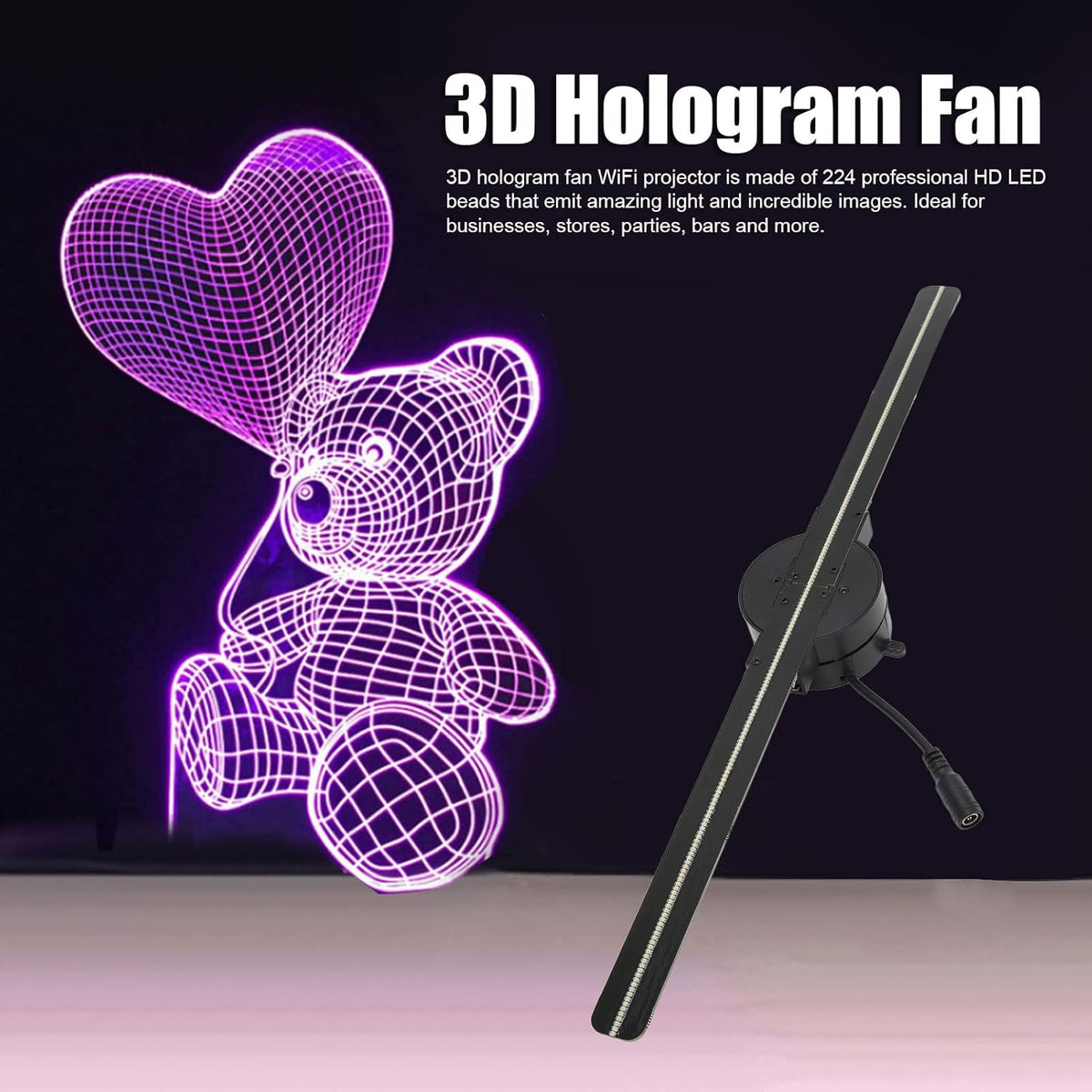 Colorful 3D LED Ceiling Projector Light