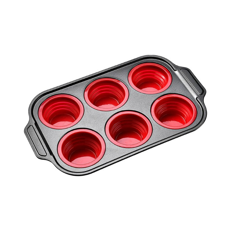 Non-Stick Silicone Muffin Pan with Durable Metal Base - Cofik