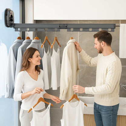 Compact Folding Wall Hanger Stainless Steel Rack