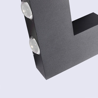 Sleek Outdoor LED Wall Light Waterproof Black Fixture