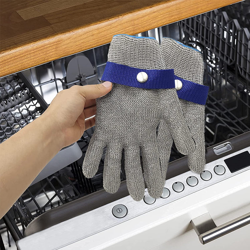 Durable Steel Mesh Lab Safety Gloves