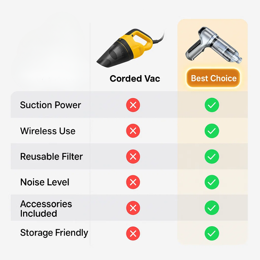 Portable Auto Vacuum Cleaner