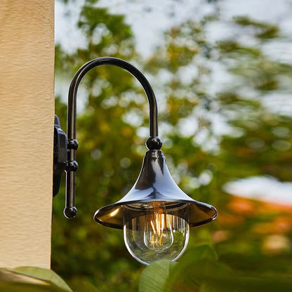 Unique Black Outdoor LED Wall Light Fixture