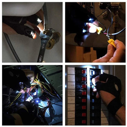 Breathable LED Glow Gloves