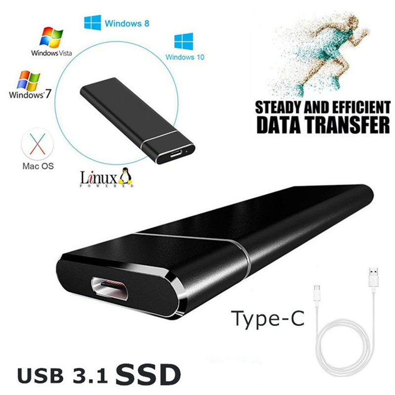 Fast External USB Solid State Drive Disk