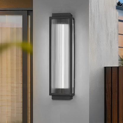Outdoor Black LED Wall Light Fixtures Waterproof