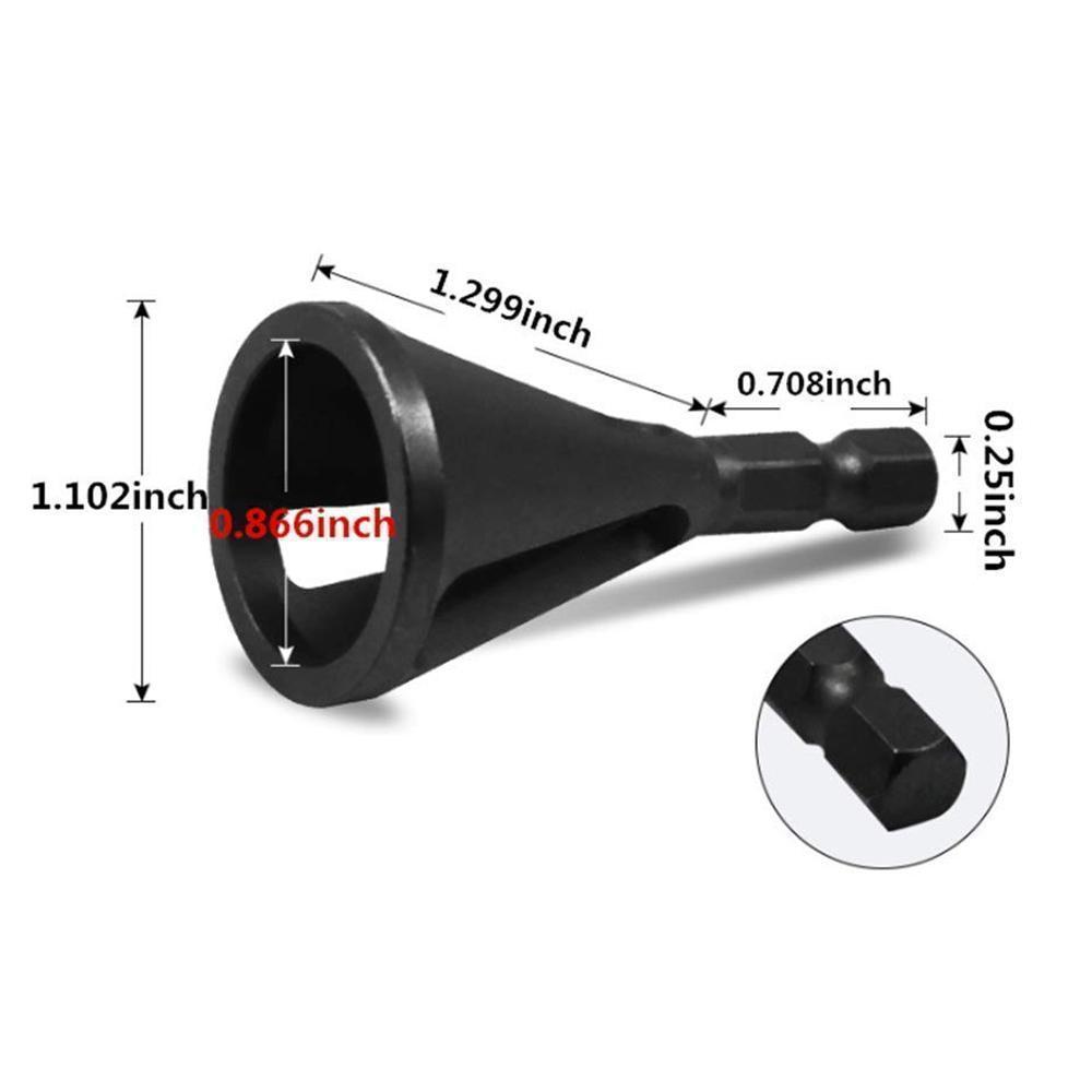 Easy Drill Bit Deburring Tool with Chamfer Cutter