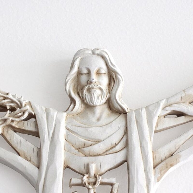 Inspirational Jesus Wall Cross Figurine