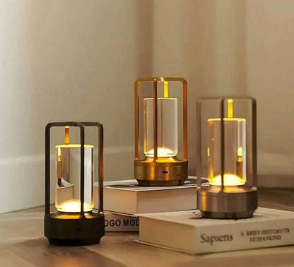 Compact LED Glass Desk Lamp