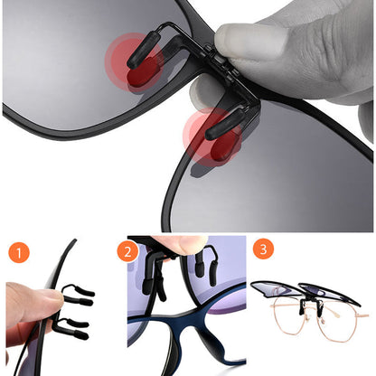Noxord | Compact Polarized Clip On Folding Shades