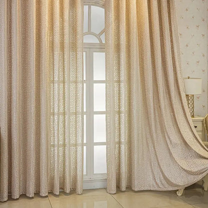 Luxurious Patterned Embroidered Drapes