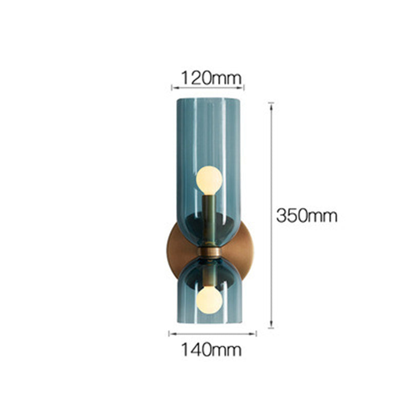 Modern Double Glass LED Wall Lamp