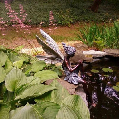 Whimsical Fairy Figurine Garden Decoration