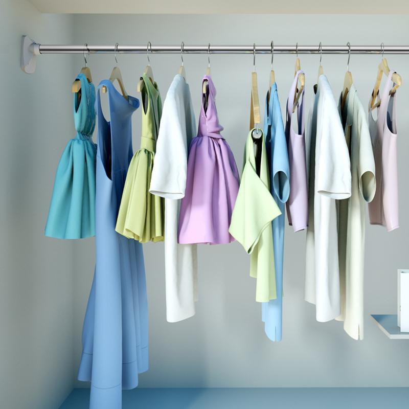 Easy Install Adjustable Closet Rod Hanger