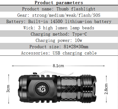 Compact Mini LED Super Bright Flashlight