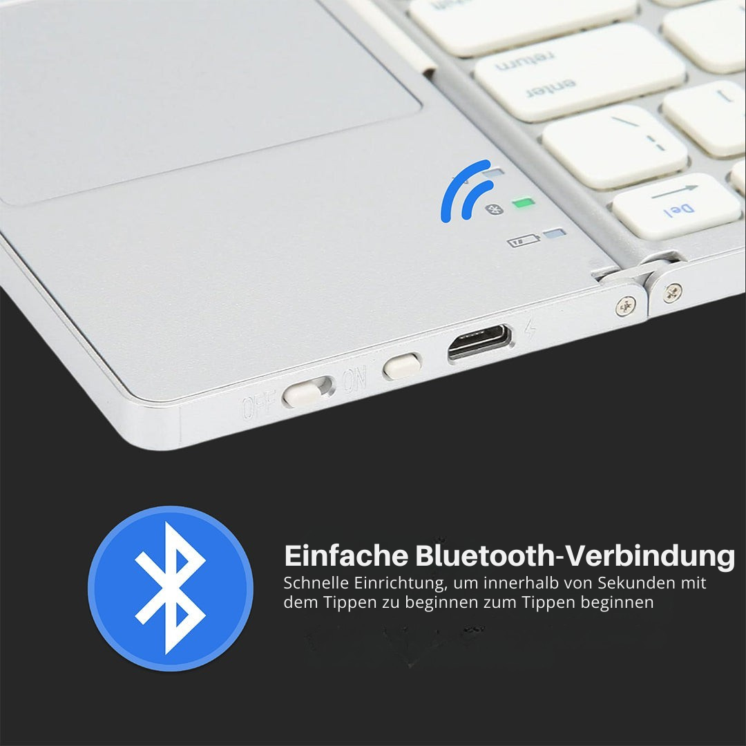 Portable Wireless Keyboard with Touchpad