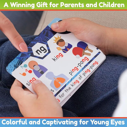 Easy Phonics Flashcards for Kids Reading Practice