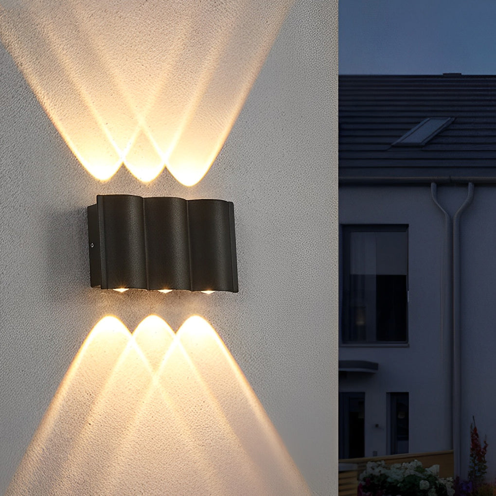 Outdoor LED Up Down Wall Light Waterproof Modern Fixture