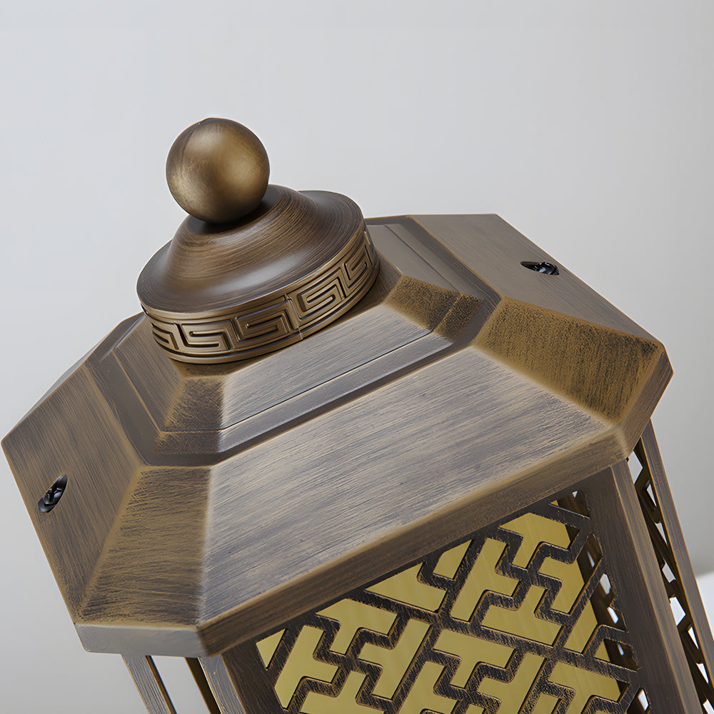 Vintage Outdoor Retro Metal Lantern Post Lights