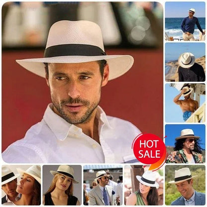 Natural Fiber Panama Sun Hat