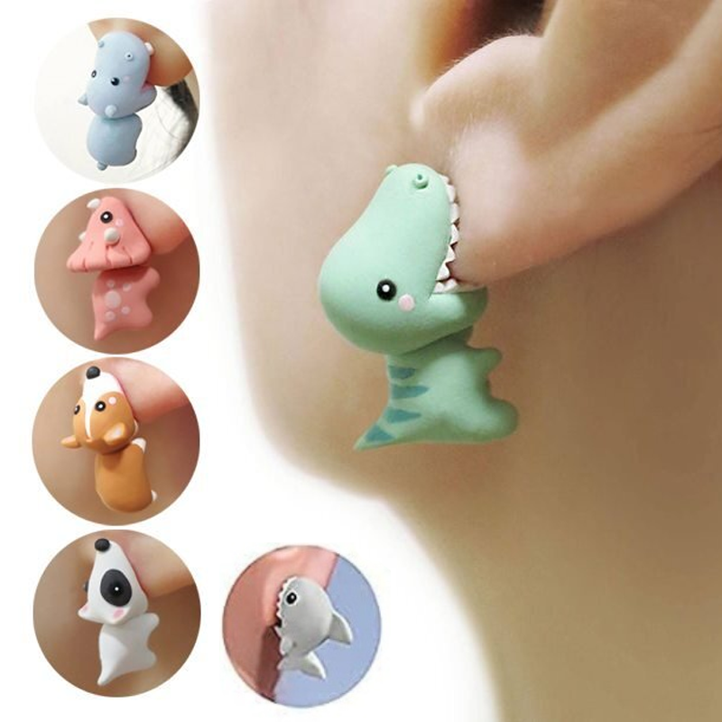 Adorable Animal Teeth Stud Earrings