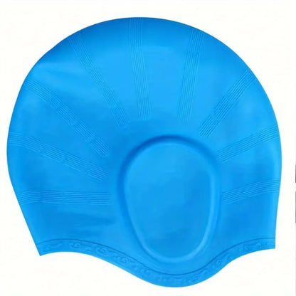 Soft Swim Cap with Ear Plugs