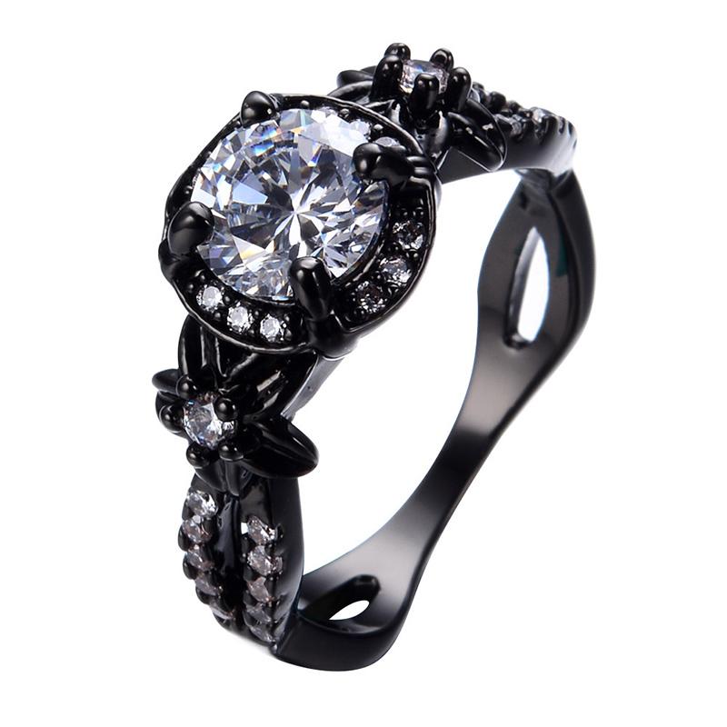Timeless Black Sapphire Engagement Ring