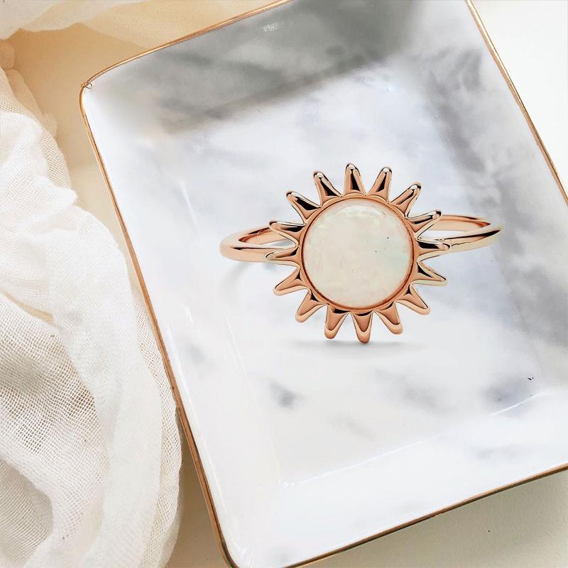 Shining Gold Sun Ring