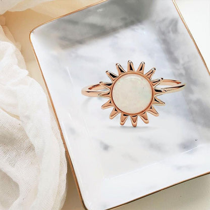 Shining Gold Sun Ring