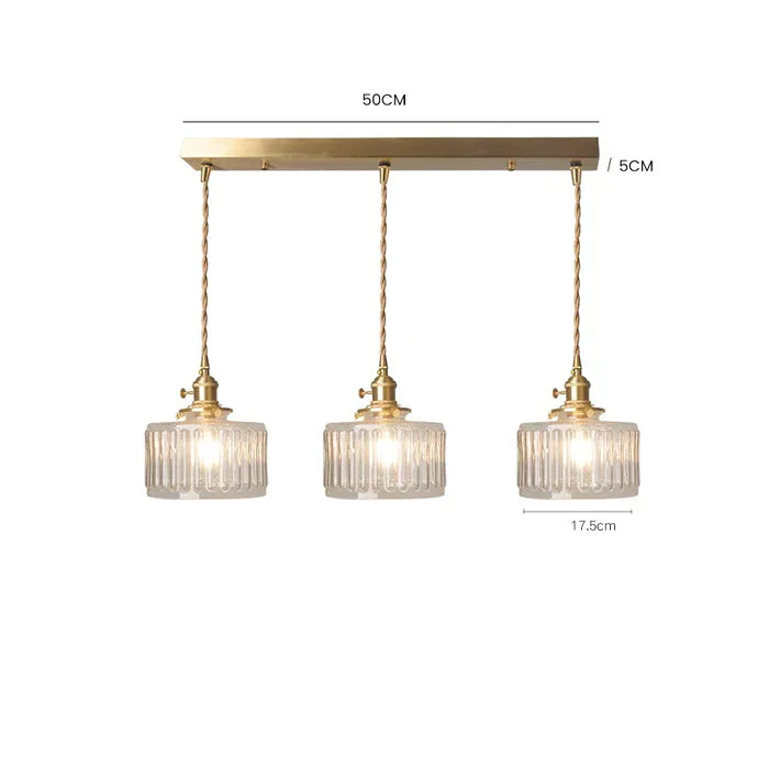 Classic Elegant Glass Drop Pendant Light