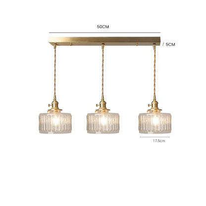 Classic Elegant Glass Drop Pendant Light
