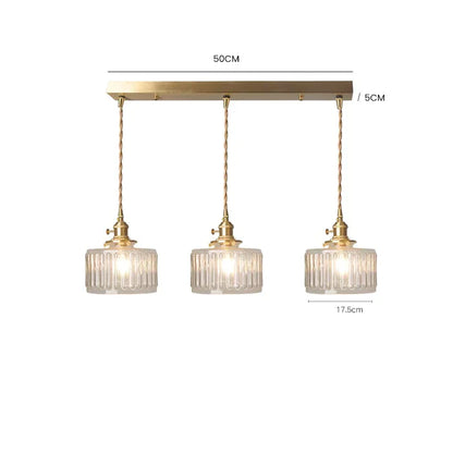 Vintage Style Single Glass Pendant Lamp