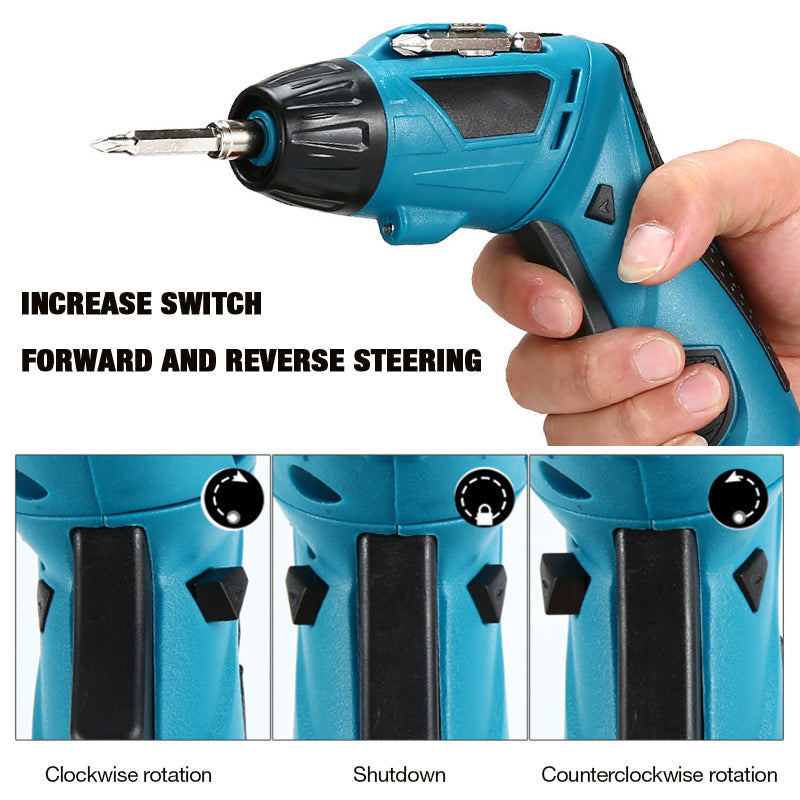 Compact Portable Power Drill Set
