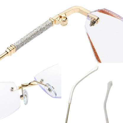 Stylish Rimless Blue Light Blocking Readers