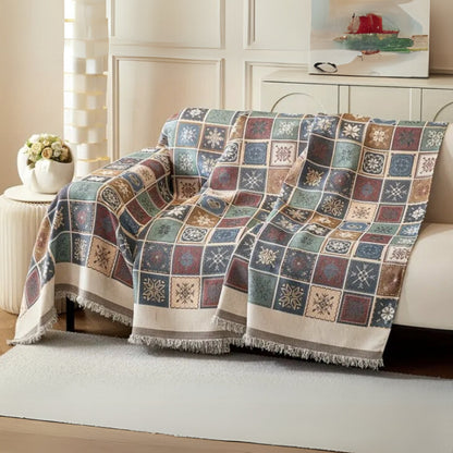 Cozy Bohemian Knit Couch Slipcover