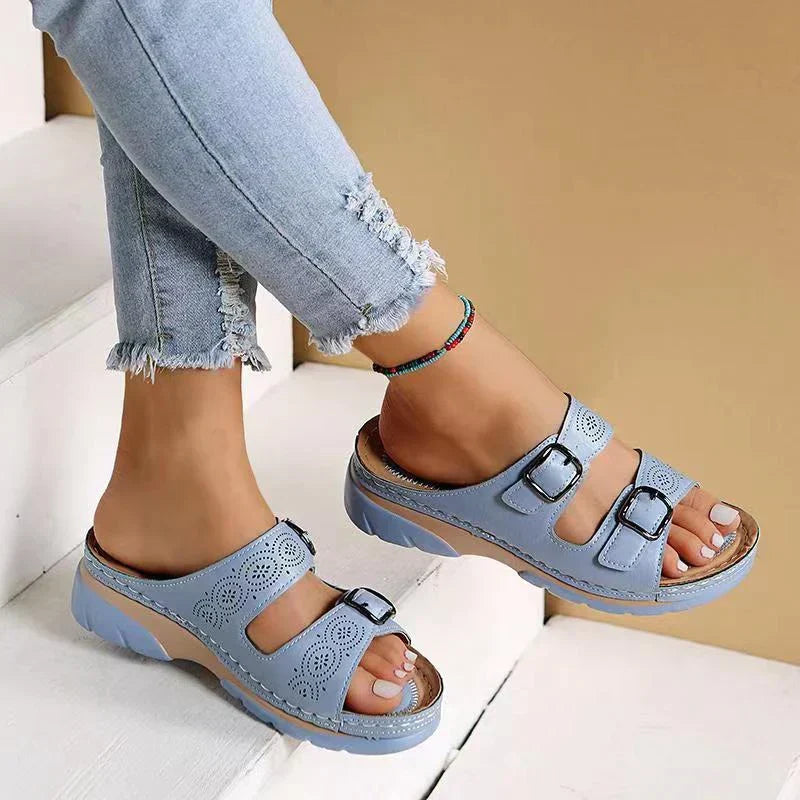 Comfortable Leather Orthopedic Women's Sandals