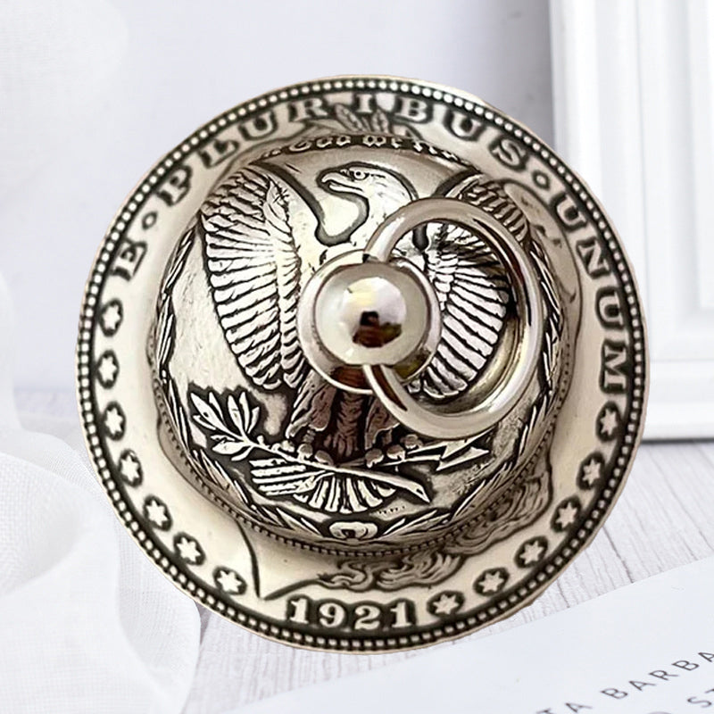 Classic Morgan Silver Coin Bell