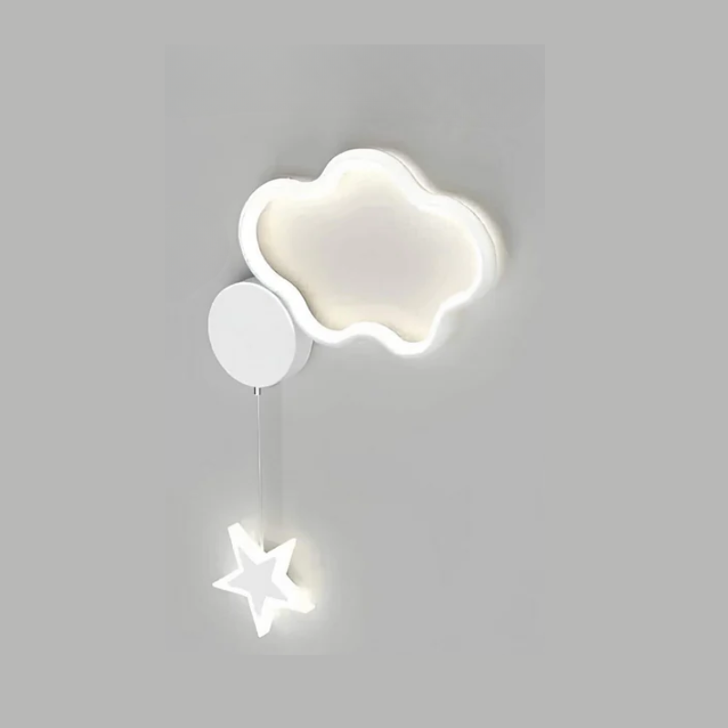 Cosy Night Wall Lamp with Stars and Moon