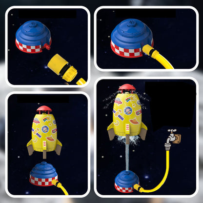 Fun Kids Water Rocket Sprinkler for Garden Play