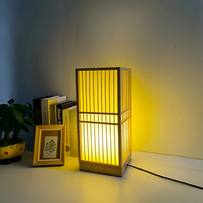 Natural Bamboo Desk Light Lamp