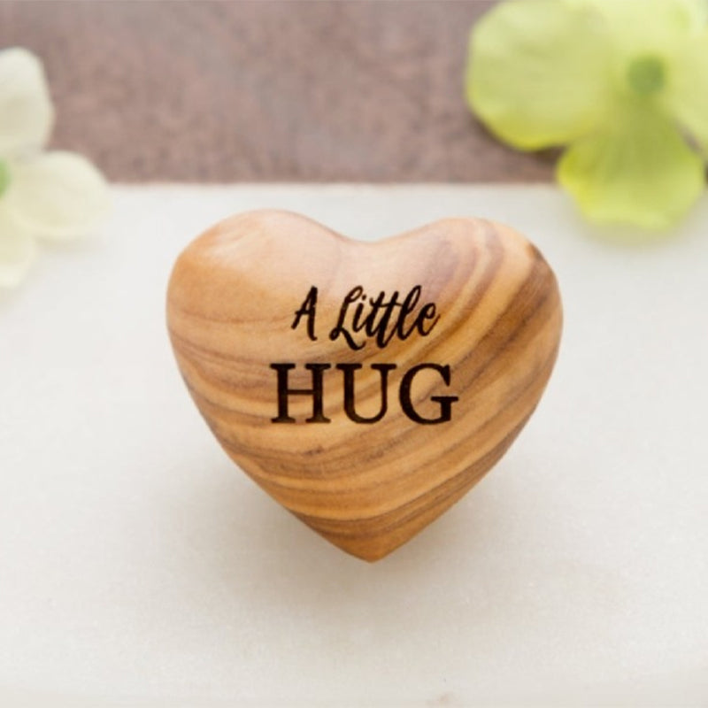 Mini Wooden Heart Charm Token